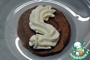 Шоколадное пирожное на сковороде