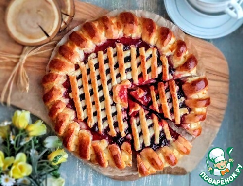 Пирог с вишневым джемом "Для подруг"