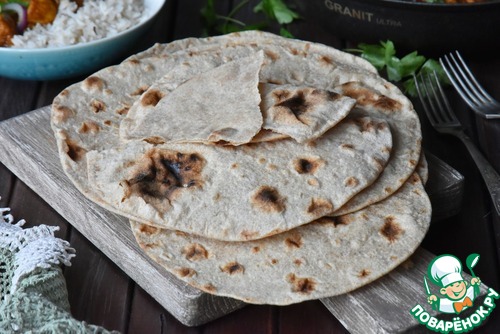 Индийские лепешки на сковороде Индийские лепешки на сковороде