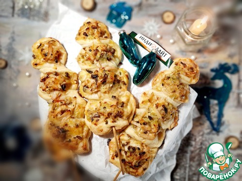 Витая закуска на шпажках Витая закуска на шпажках