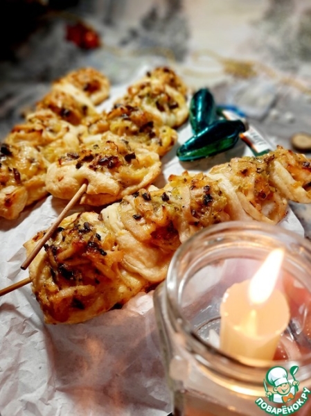 Витая закуска на шпажках Витая закуска на шпажках