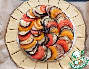 Пирог с творогом и овощами "А-ля рататуй" Пирог с творогом и овощами "А-ля рататуй"