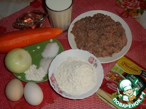 Блины с мясом и овощами Блины с мясом и овощами