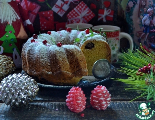 Кекс ванильный "Рождественский" Кекс ванильный "Рождественский"