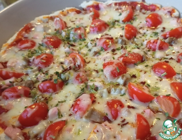 Безглютеновый открытый пирог без яиц и дрожжей