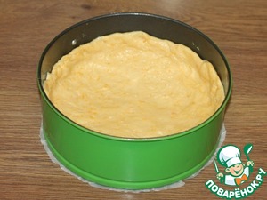 Тыквенно-творожный пирог с яблочной начинкой