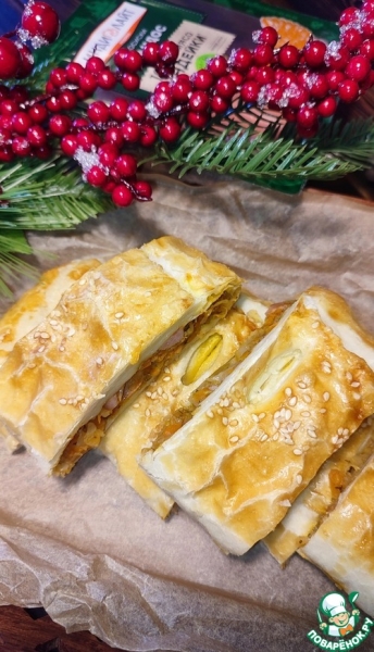 Рулет с капустой и сосисками Рулет с капустой и сосисками