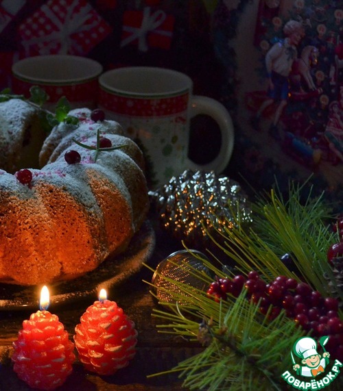 Кекс ванильный "Рождественский" Кекс ванильный "Рождественский"