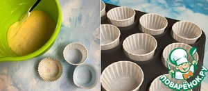 Капкейки с начинкой, украшенные кремом Капкейки с начинкой, украшенные кремом