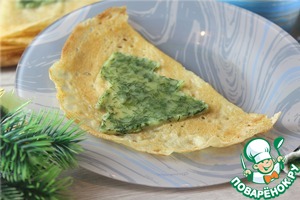 Блины «Новогодняя ёлочка»