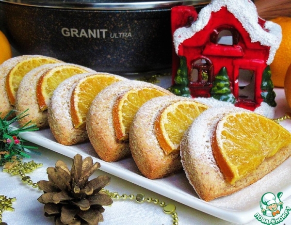 Арахисовое печенье "Апельсиновые дольки"