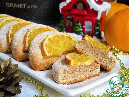 Арахисовое печенье "Апельсиновые дольки"