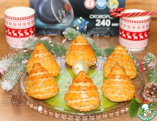 Дрожжевые пирожки с грибной начинкой