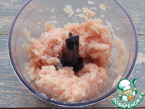 Баклажаны с куриными шариками в соусе