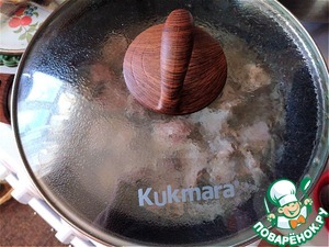 Баранина, тушёная с грибами и овощами Баранина, тушёная с грибами и овощами