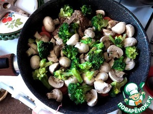 Баранина, тушёная с грибами и овощами Баранина, тушёная с грибами и овощами