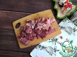 Баранина, тушёная с грибами и овощами Баранина, тушёная с грибами и овощами