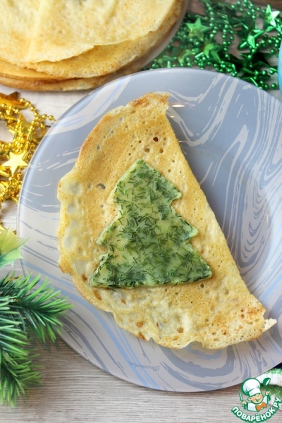 Блины «Новогодняя ёлочка»