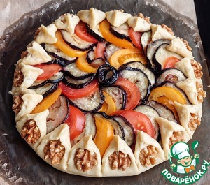 Пирог с творогом и овощами "А-ля рататуй" Пирог с творогом и овощами "А-ля рататуй"