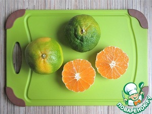 Пирог с зелеными мандаринами на сковороде Пирог с зелеными мандаринами на сковороде