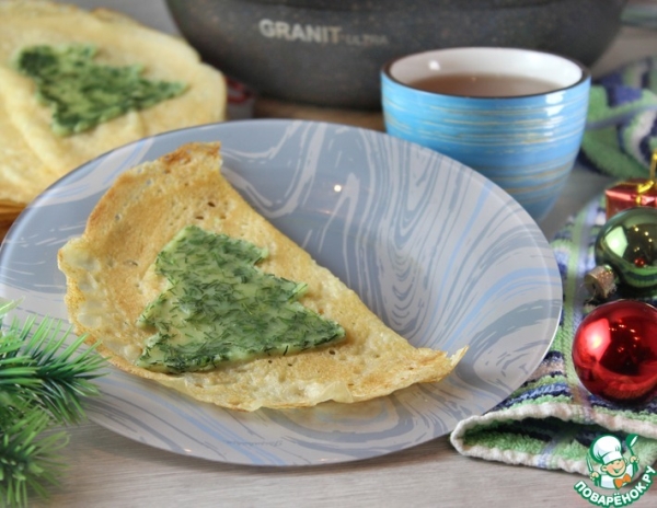Блины «Новогодняя ёлочка»