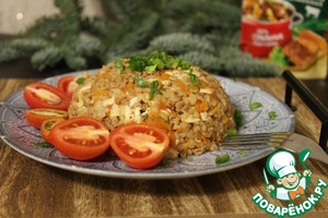 Булгур с мясом и адыгейским сыром Булгур с мясом и адыгейским сыром