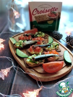 Бутерброды со шпротами и жареной картошкой