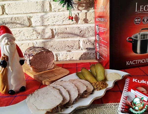 Буженина вареная по рецепту Е. Малаховец Буженина вареная по рецепту Е. Малаховец