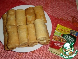 Блины с мясом и овощами Блины с мясом и овощами