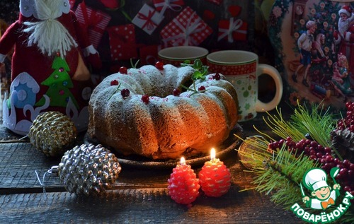 Кекс ванильный "Рождественский" Кекс ванильный "Рождественский"