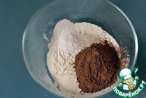 Шоколадное пирожное на сковороде