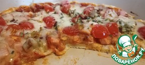 Безглютеновый открытый пирог без яиц и дрожжей