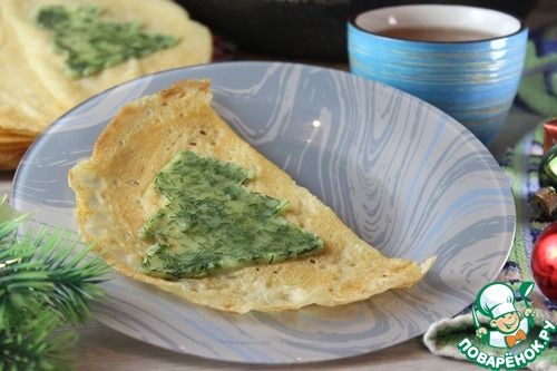 Блины «Новогодняя ёлочка»