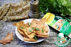Чипсы из лаваша с куриным вкусом