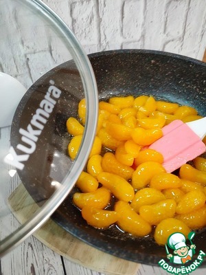 Цитрусовое желе с карамельными мандаринами