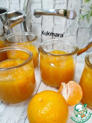 Цитрусовое желе с карамельными мандаринами