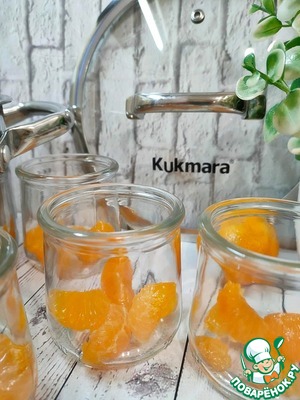 Цитрусовое желе с карамельными мандаринами