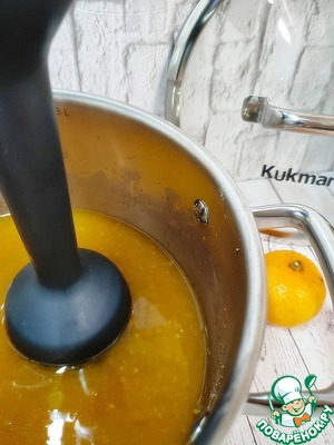 Цитрусовое желе с карамельными мандаринами