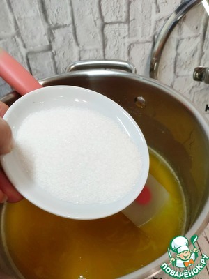 Цитрусовое желе с карамельными мандаринами