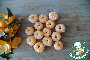 Кекс с мандаринами на сковороде