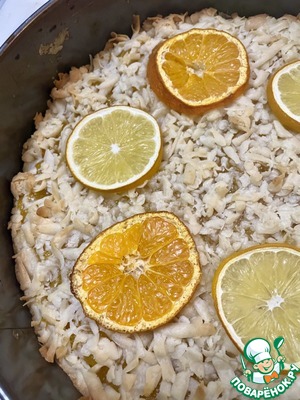 Пирог с лимонами, апельсинами и мандаринами Пирог с лимонами, апельсинами и мандаринами