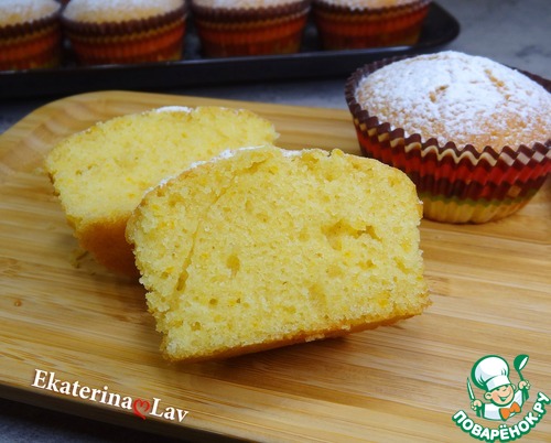 Апельсиновые кексы на скорую руку
