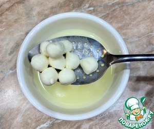 Домашний салат с моцареллой