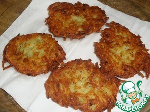 Драники с моцареллой "Грибной вкус"