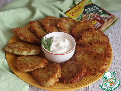 Драники с моцареллой "Грибной вкус"