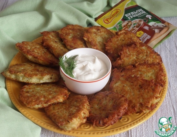 Драники с моцареллой "Грибной вкус"