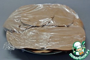 Шоколадное пирожное на сковороде