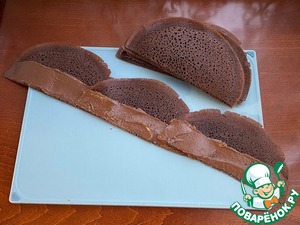 Блинный торт "Трюфельная роза" Блинный торт "Трюфельная роза"