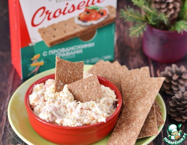 Еврейский салат с ветчиной