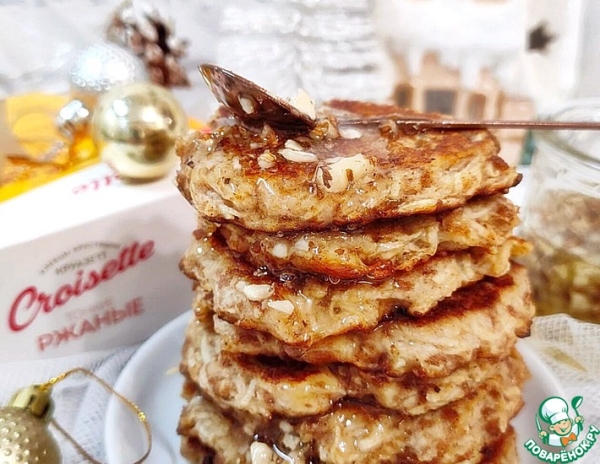 Оладьи из хлебцев "Kroisett" с яблоками Оладьи из хлебцев "Kroisett" с яблоками
